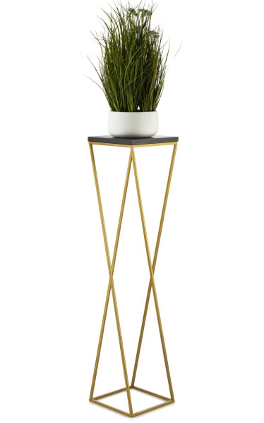 Kwietnik stojak 100 cm złoty metal