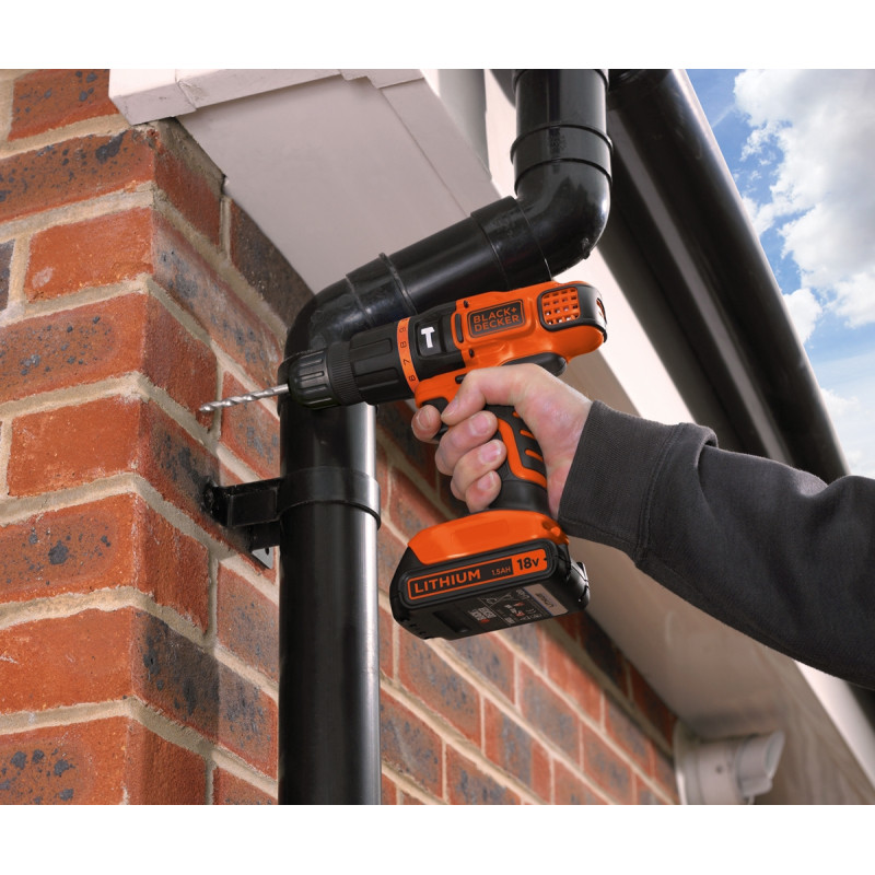 Perceuse à percussion sur batterie BDCH188N-XJ 18 V BLACK DECKER
