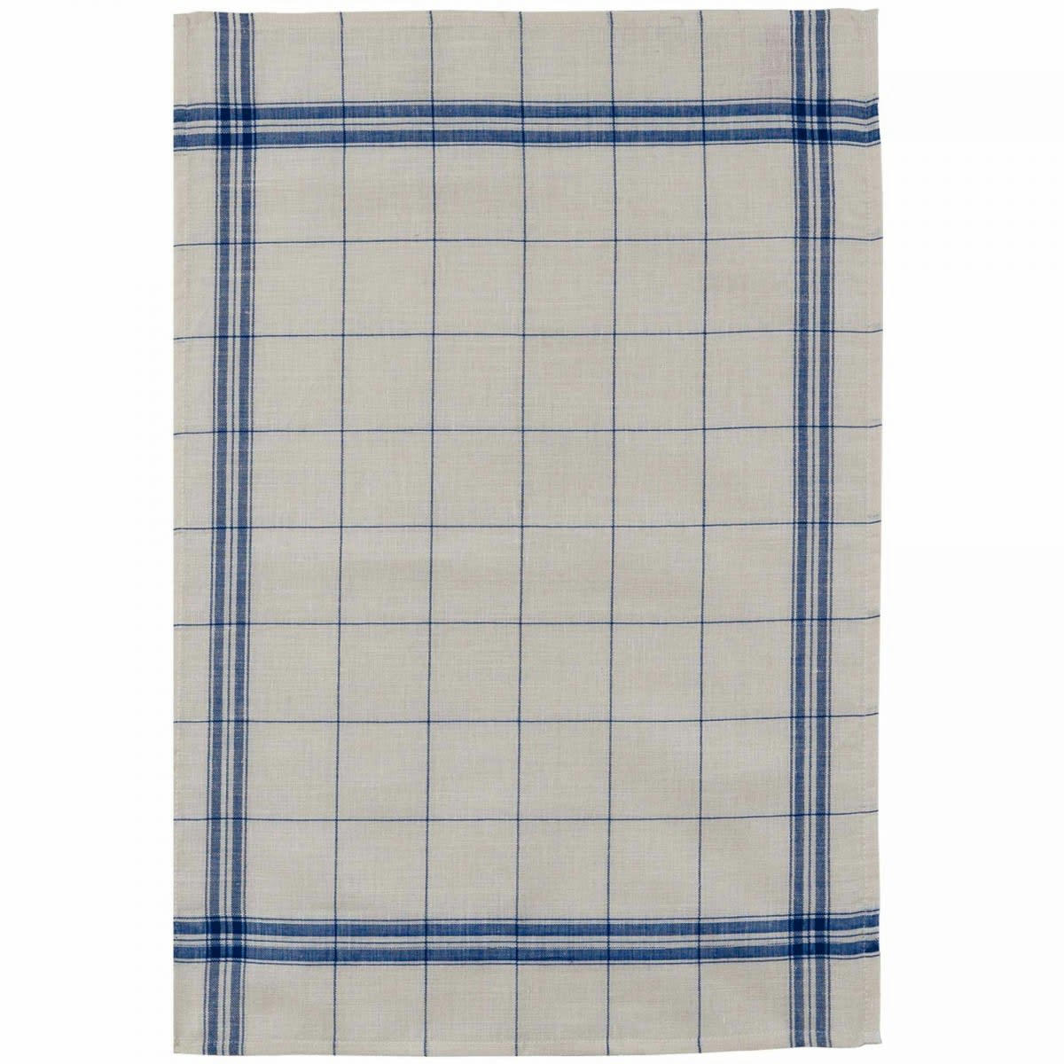 EGR - Torchon en lin bleu 50x75