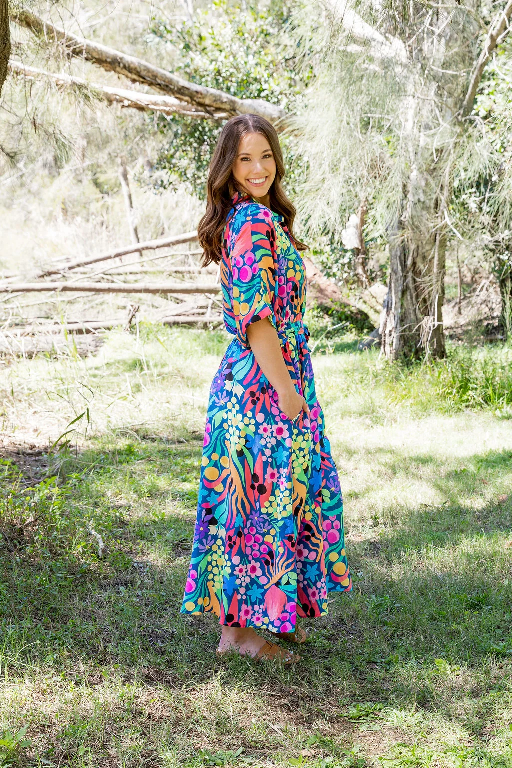 Maddy Dress in Natives by Kasey Rainbow