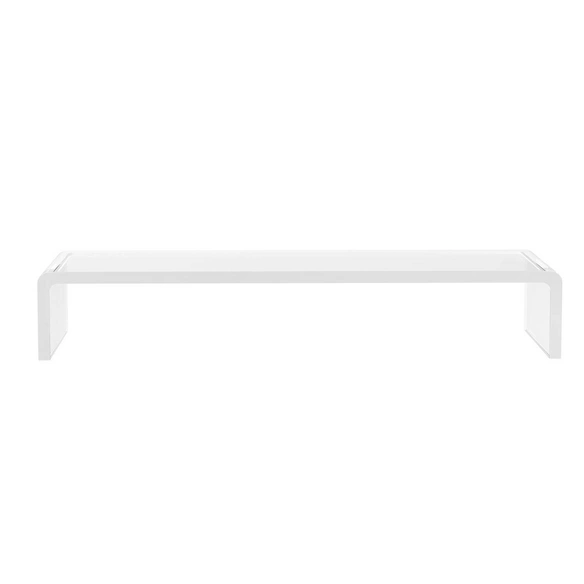 Monitorständer, BxHxL: 19 x 9 x 53 cm, transparent