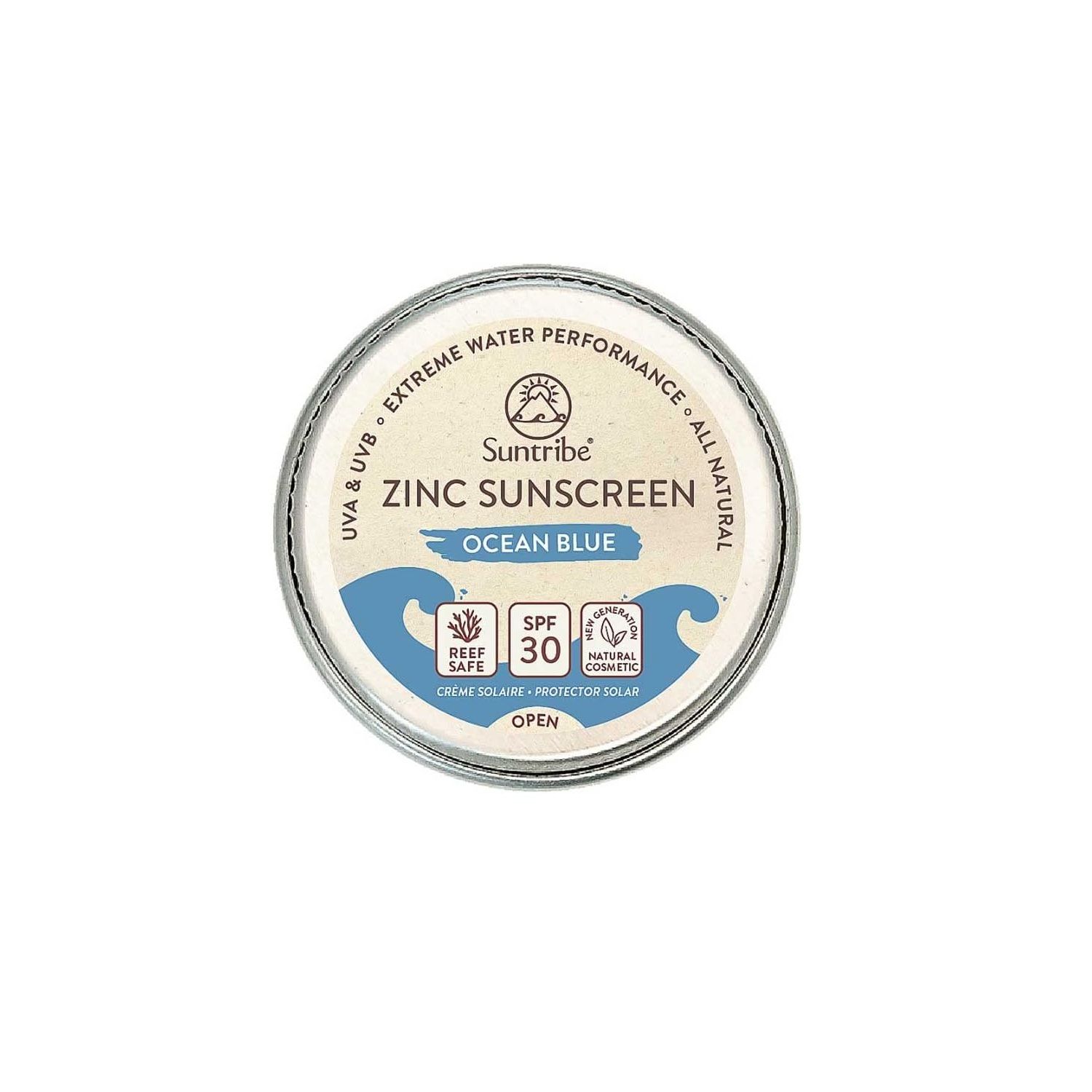Suntribe Face & Sport Mineral Sunscreen Ocean Blue SPF 30 15g