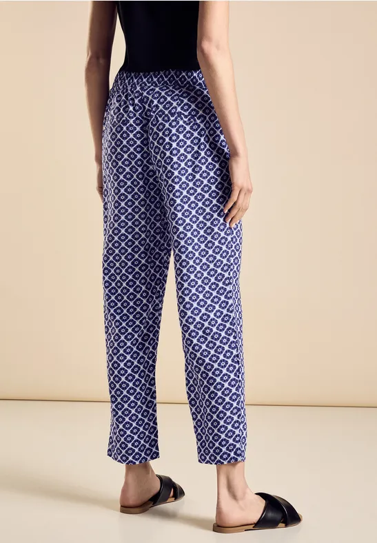 Viskose Hose mit Print