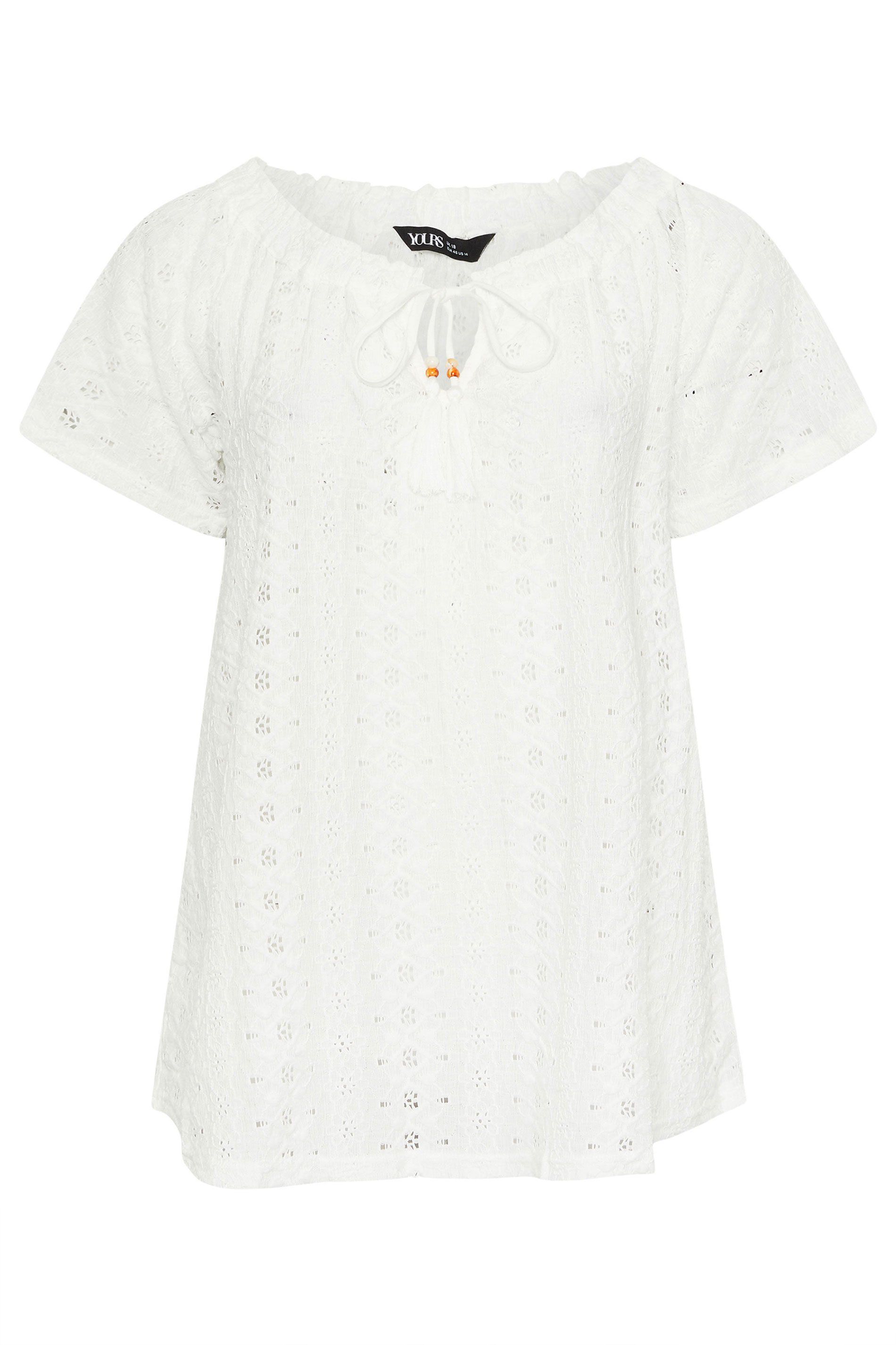 Yours Broderie Anglaise Top