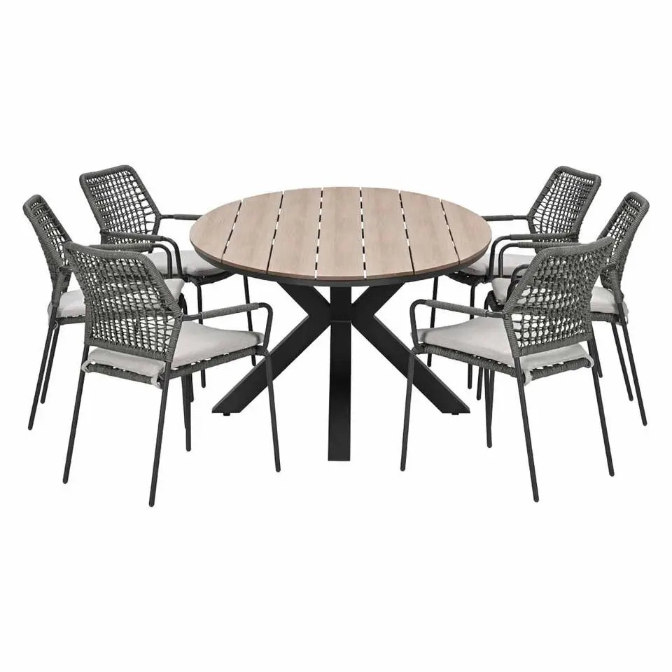 Garden Impressions Natas - Tulli tuinset grijs 7-delig