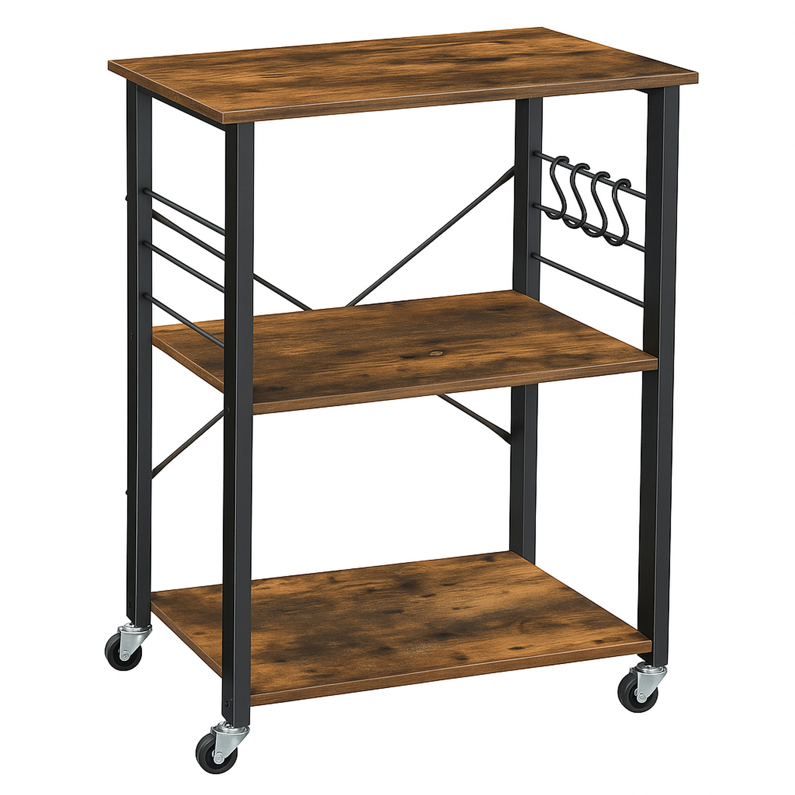 STOLIK na kółkach SZAFKA stół barowy PÓŁKA loft nowoczesneBEGRYF 60x40x90