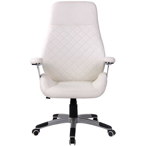 Fauteuil de bureau Layton CLP blanc similicuir cuir réglable