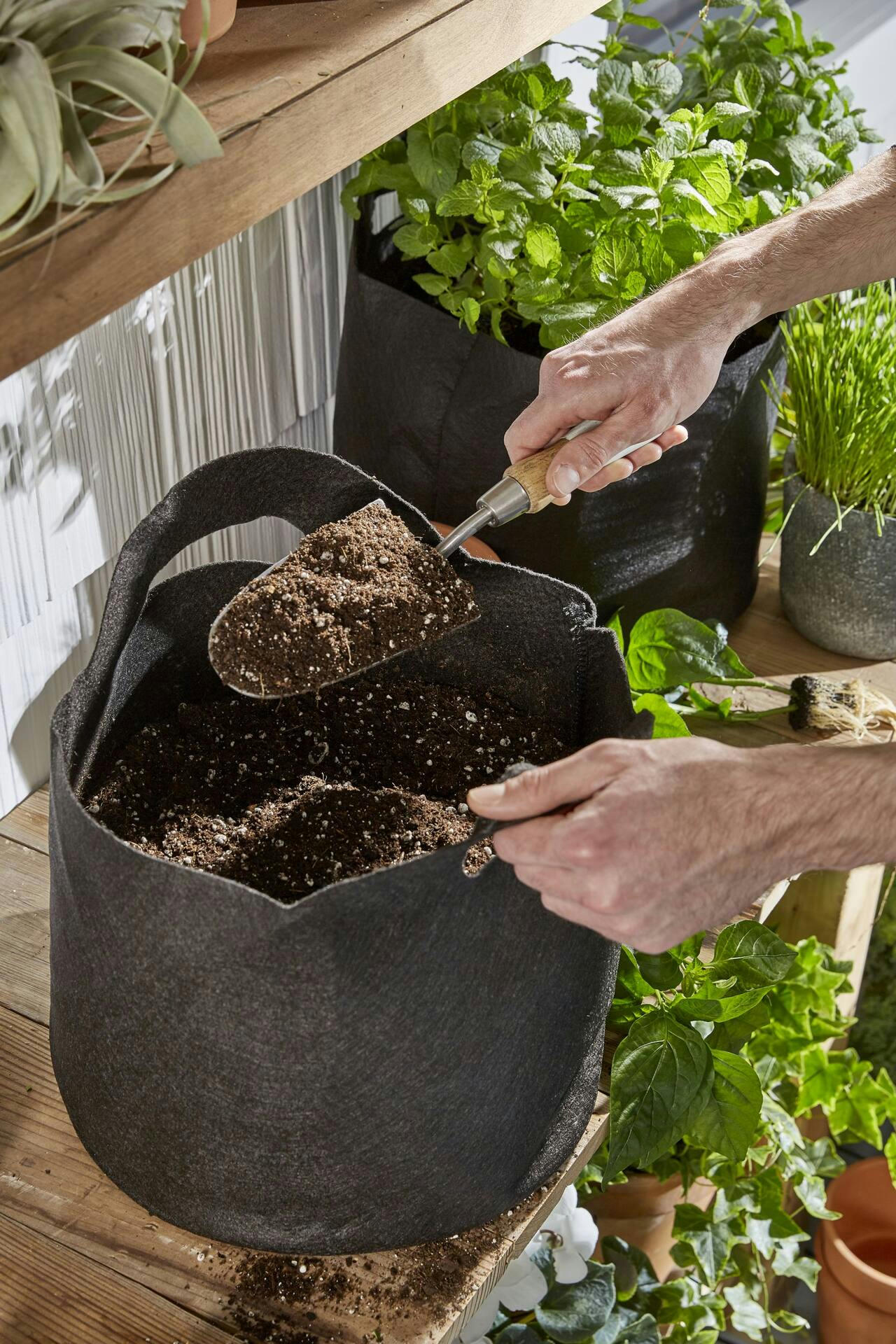 Root Farm Felt Garden Pot For Hydroponics, 23.9-L