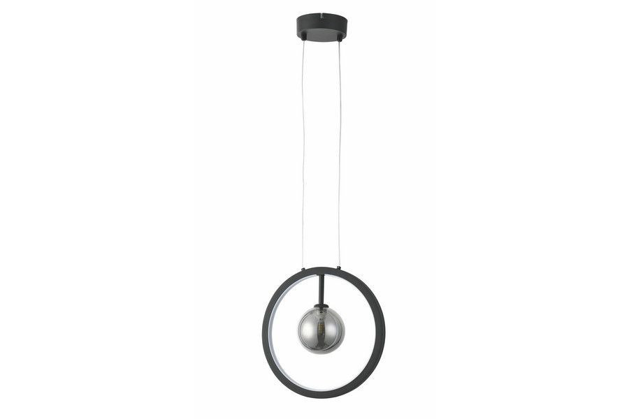 Lampa wisząca czarna Omaha 1xG9x10W wym: 115x28x10 cm Reality