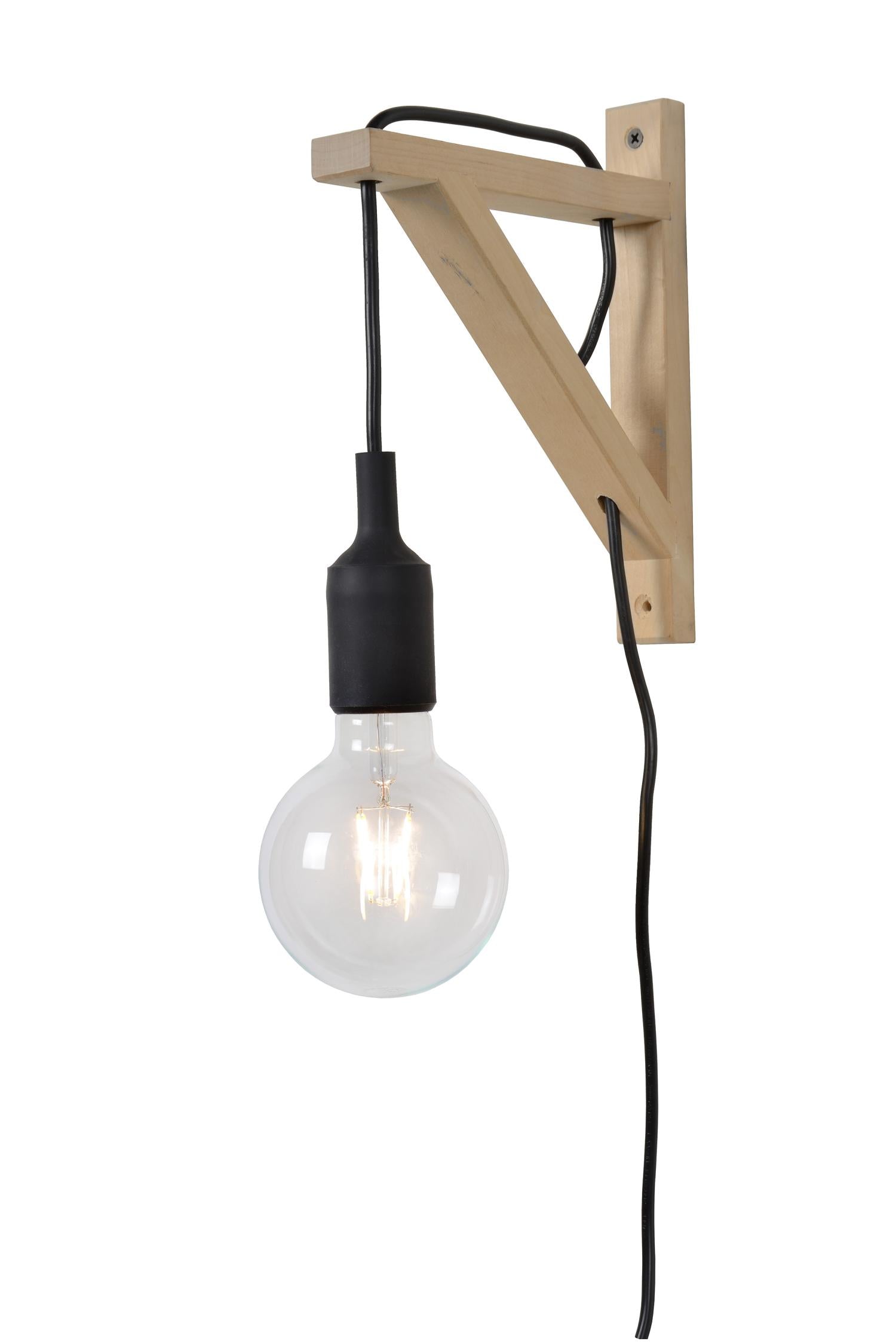 Lucide FIX Wandlamp - Zwart
