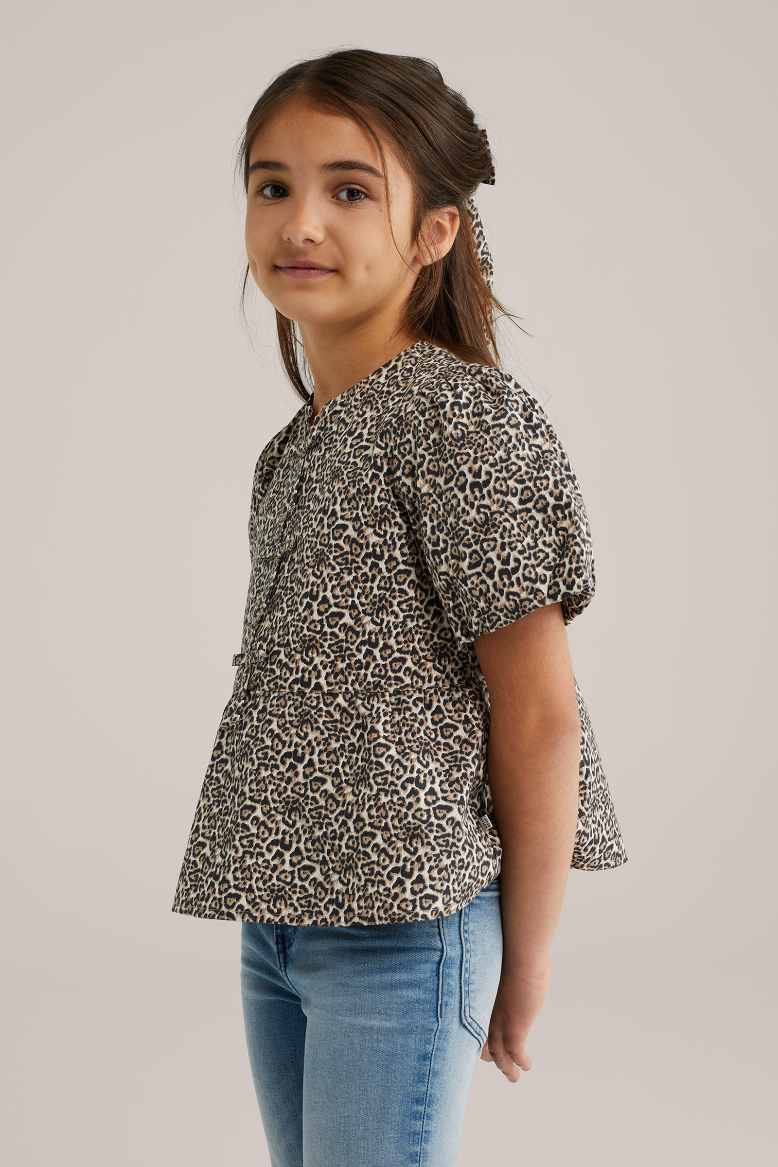 Meisjes Blouse met ballonmouwen