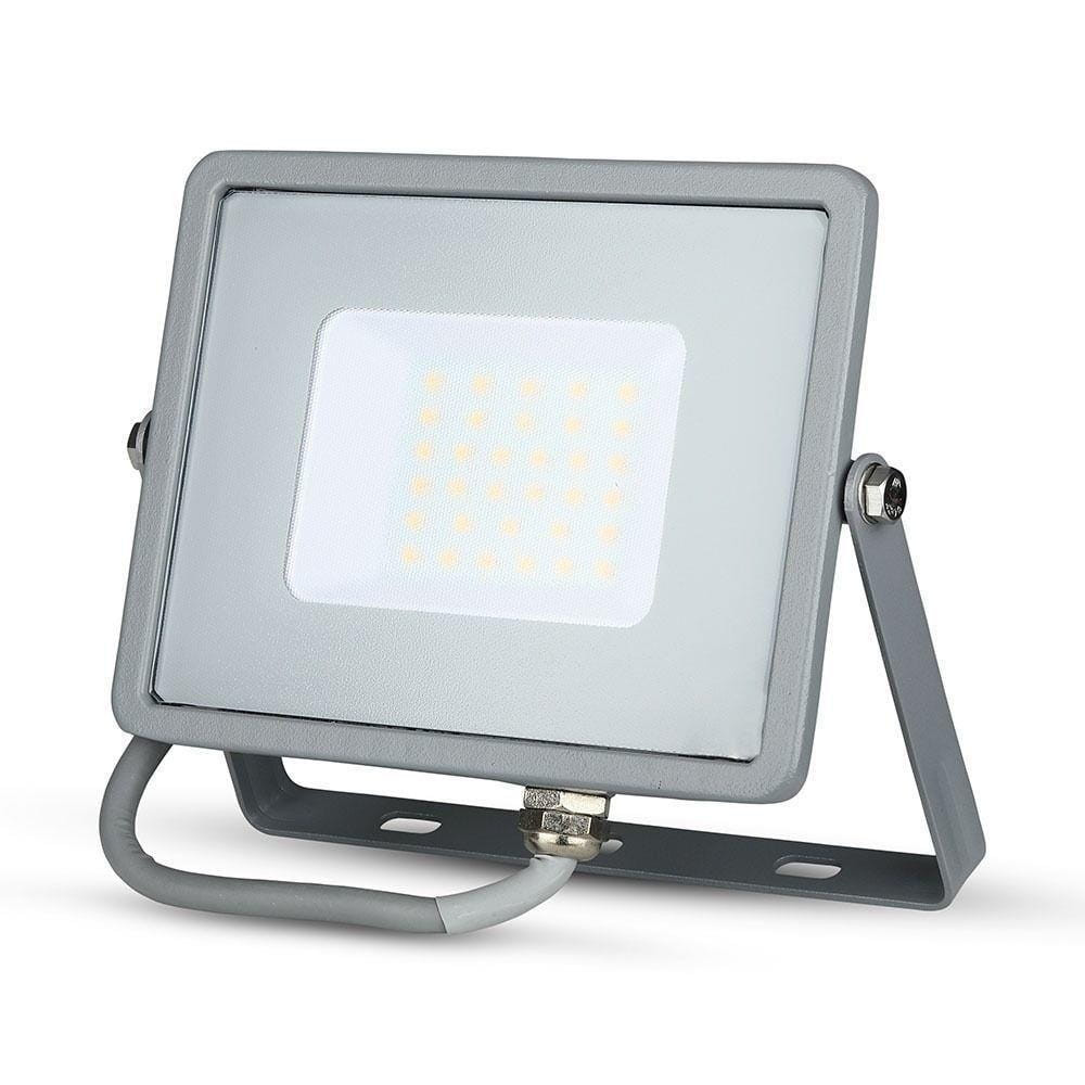 Naświetlacz halogen 30szary LED 30W 2400lm biały ciepły IP65 V-TAC