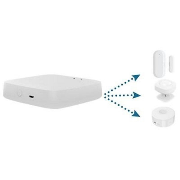 Kit de 2 Têtes Thermostatiques Connectées Universelle avec Ecran LCD   Passerelle ZigBee - SILAMP