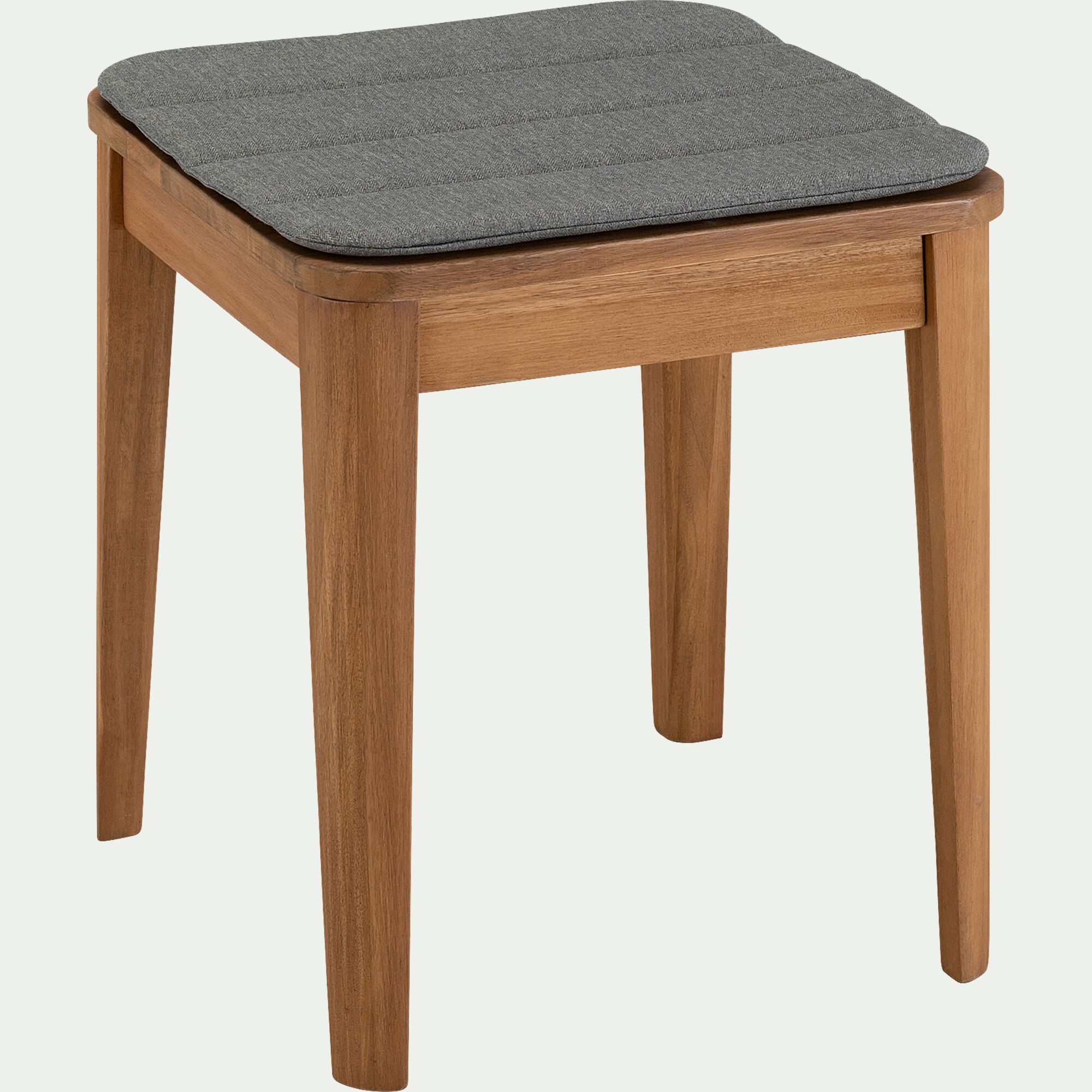 KIKO - Galette de chaise indoor & outdoor en tissu déperlant - gris brorie
