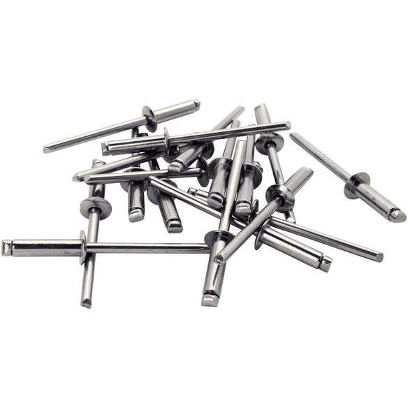 Blindniete, Ø 4,8 x 25 mm, Stahl, 50 Stk., inkl. passender Bohrer