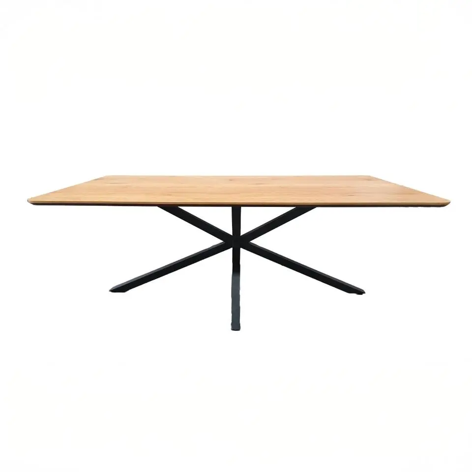 Eettafel Naturel Eiken - 160x90x75cm - Spinpoot - Cesura