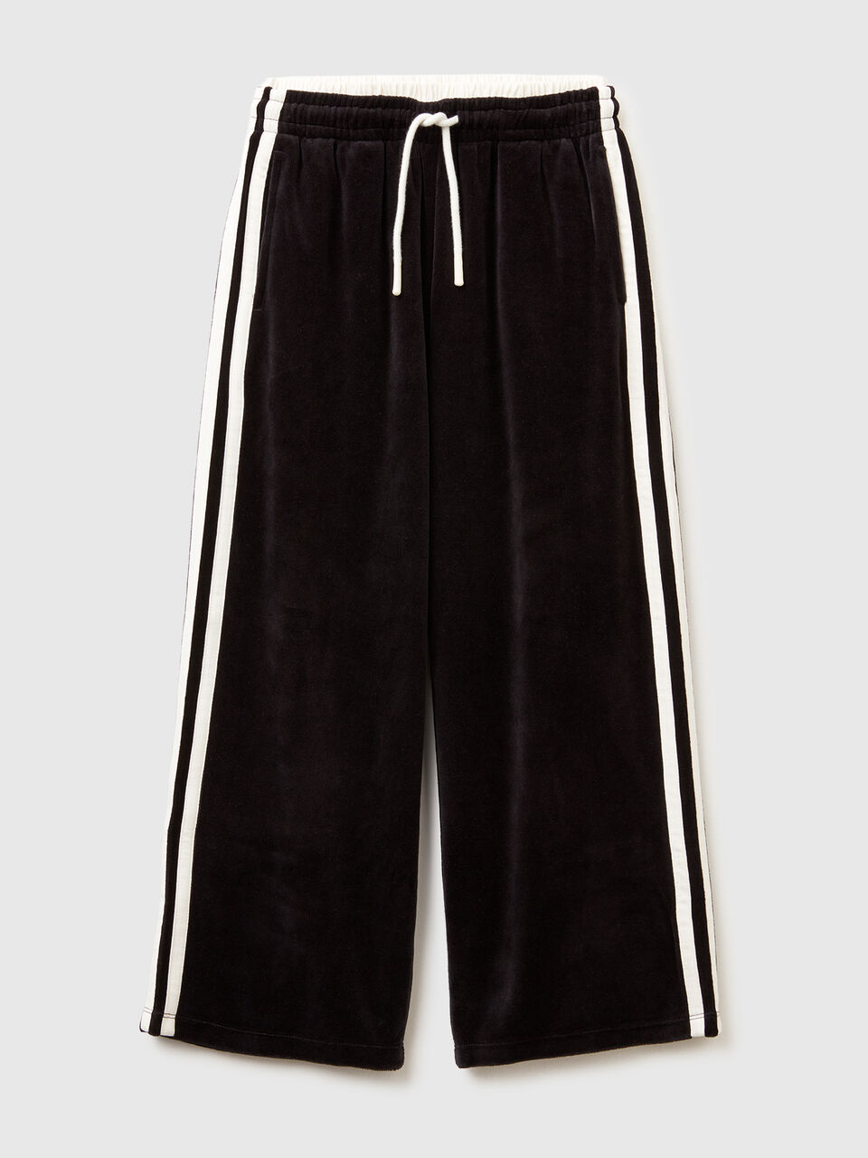 Wide chenille trousers