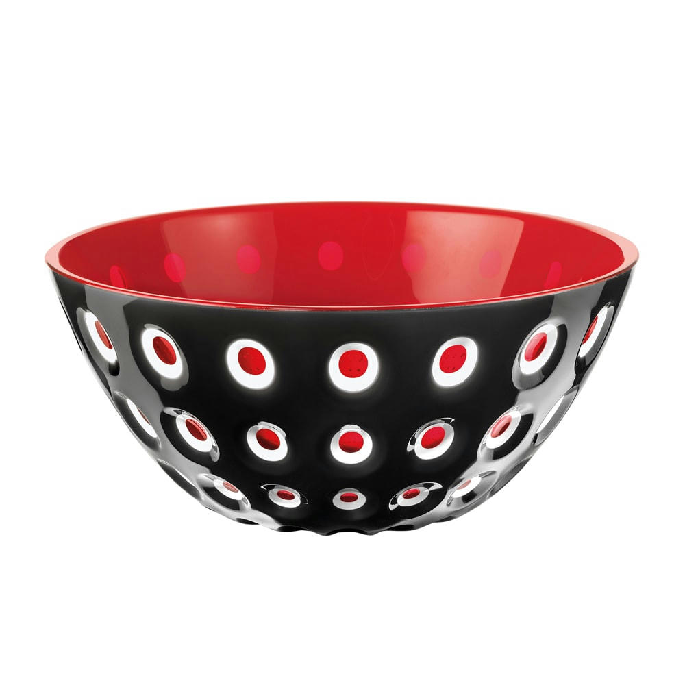 LE MURRINE - Saladier noir et rouge 25 cm