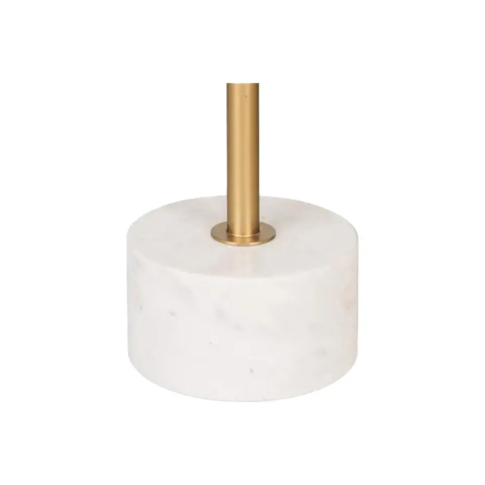 Artichok Manon Ronde Bijzettafel met Marmeren Voet - Goud