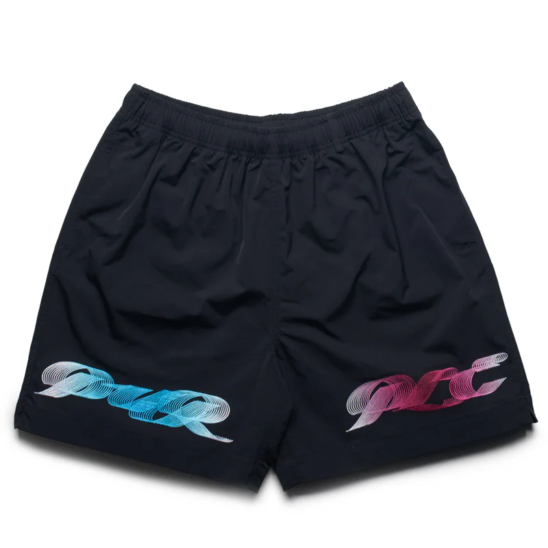 Purple Brand Gradient Ribbon All Around Shorts - Black