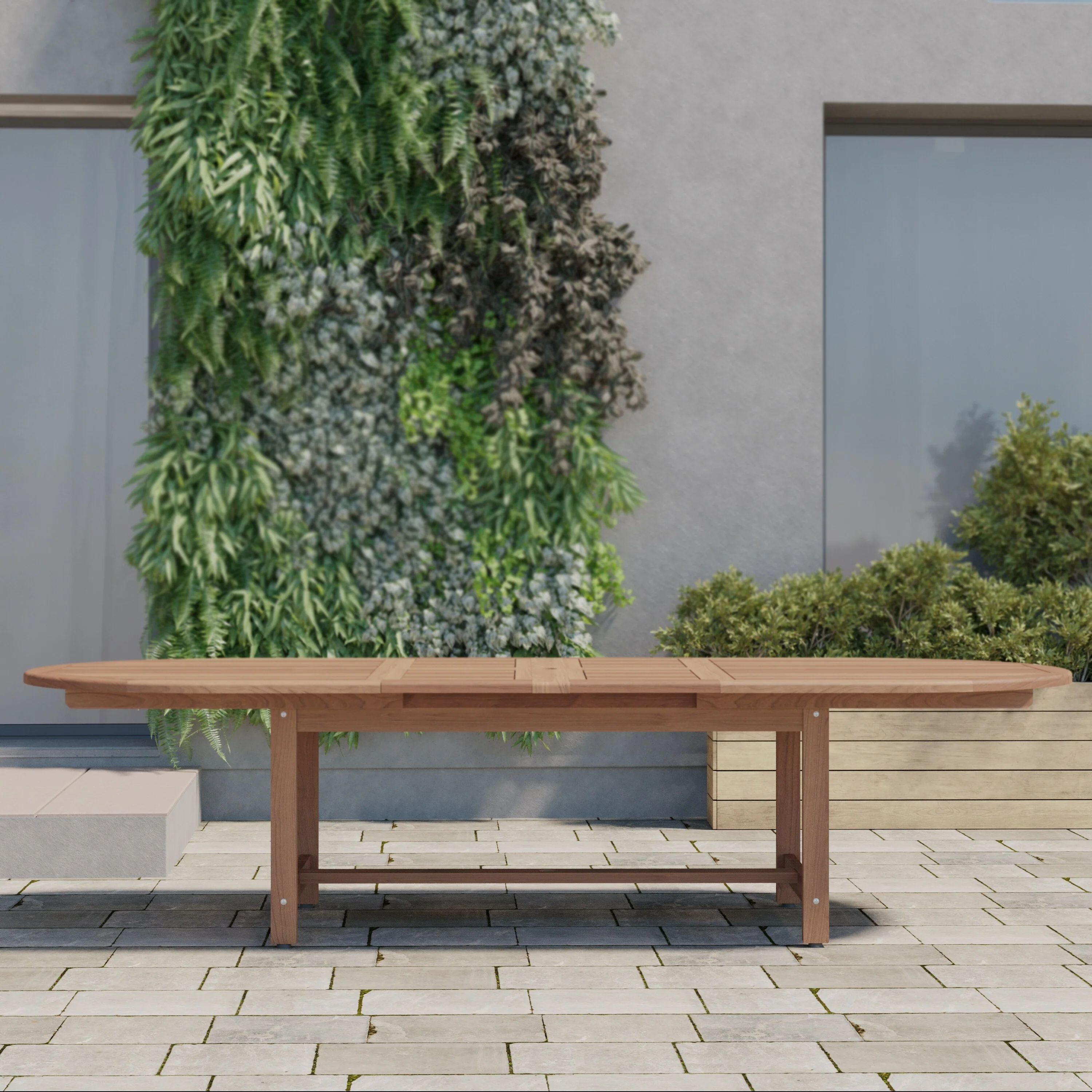 Amazonia 11pc Outdoor Patio Teak and Resin Dining Set