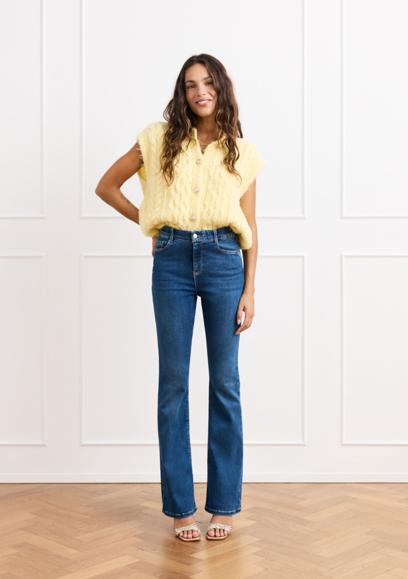 Bootcut jeans hoge taille