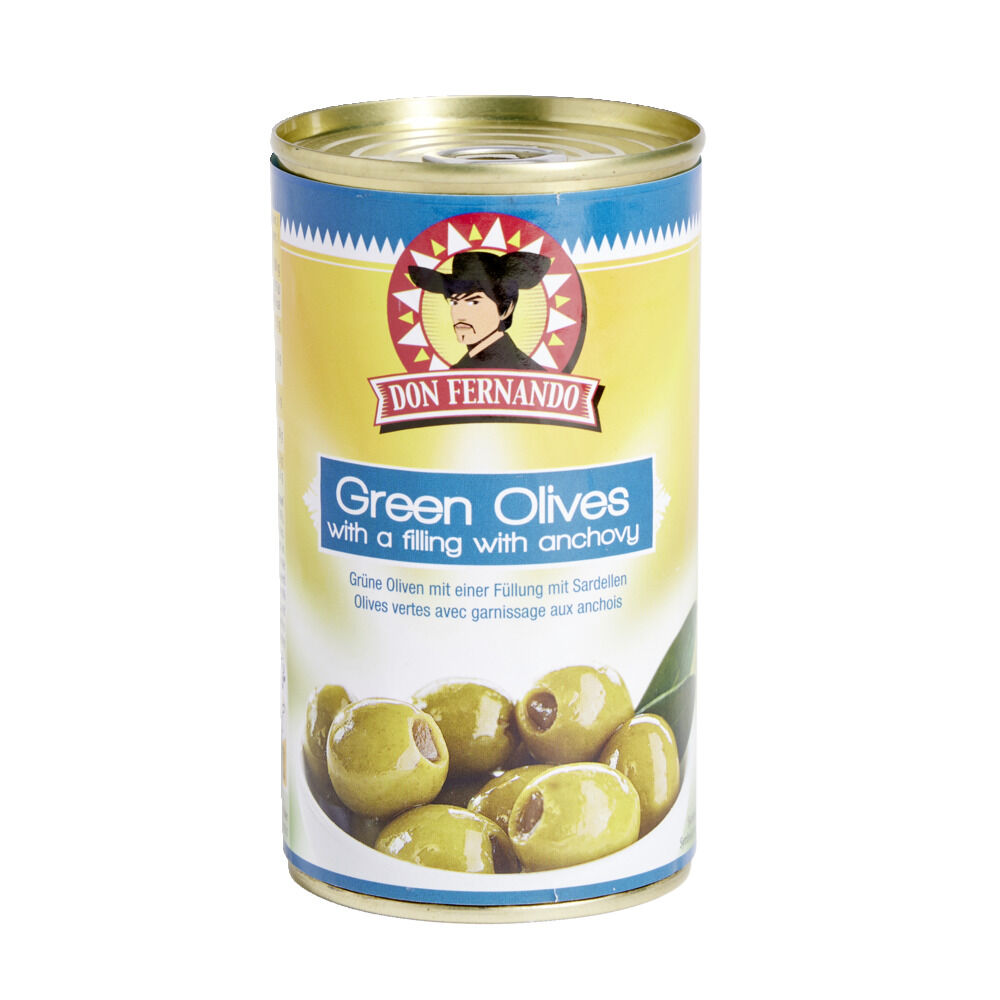 Olives vertes aux anchois 350gr