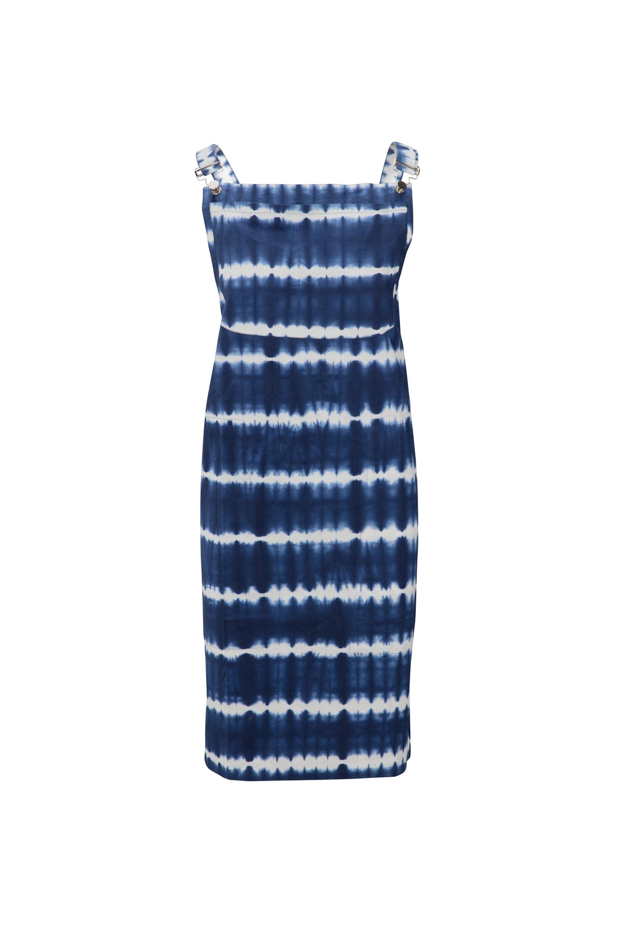 vtwonen - Keukenschort Tie Dye - Blauw, Wit - 91x93cm