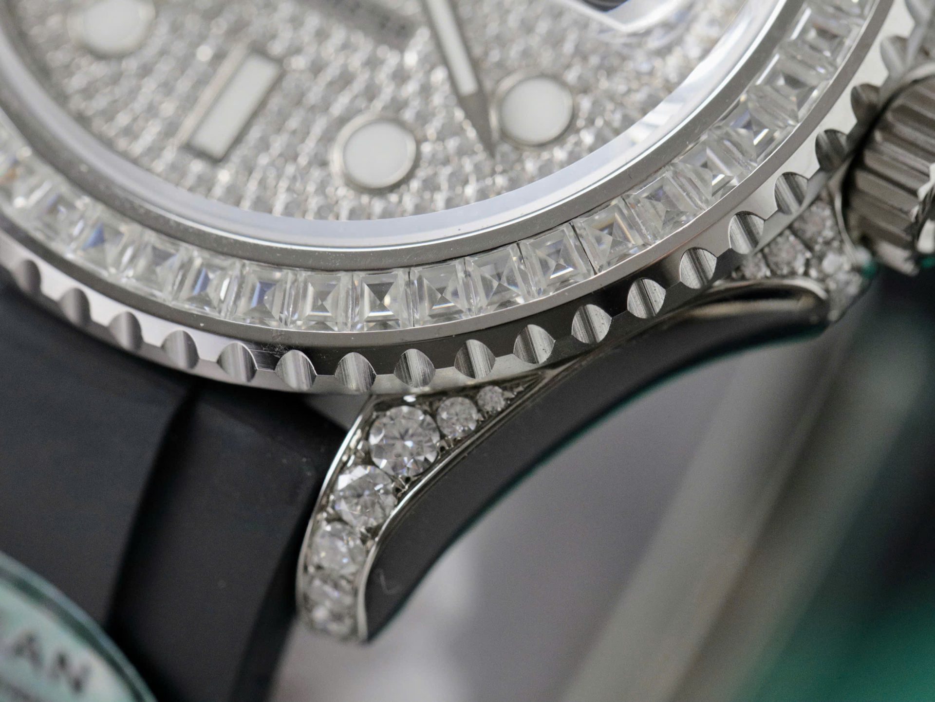 Rolex Yacht-Master 904L Steel Diamond Dial 42mm Oysterflex Super Clone