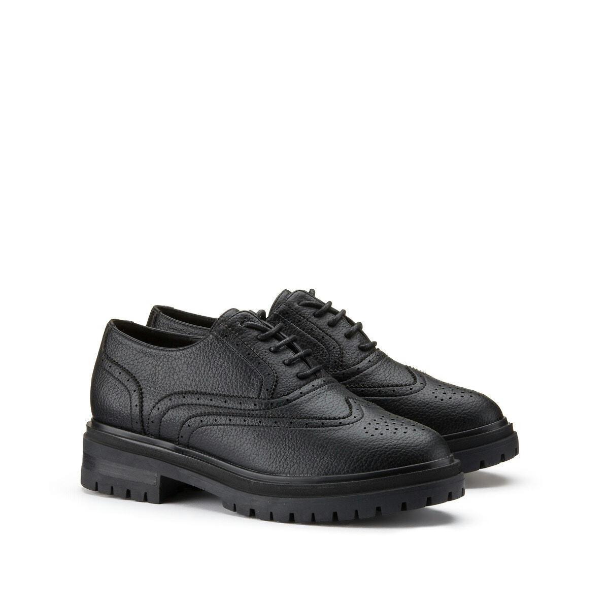 Derbies semelle épaisse, pied large 38-45