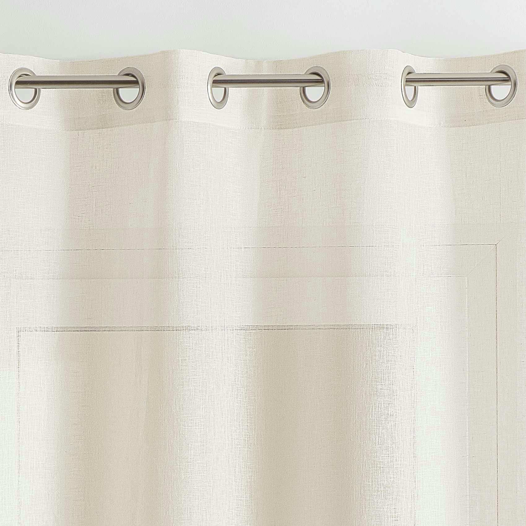 - Voilage 100% lin ecru 140x260 cm