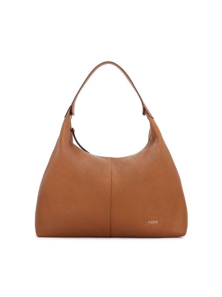 Light brown capacious shoulder bag