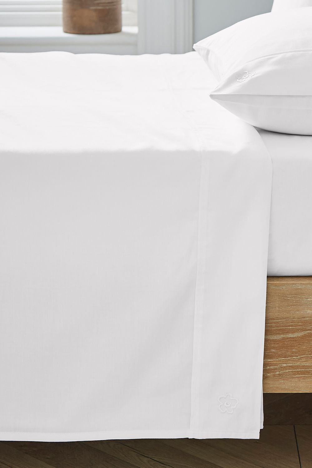 Ted Baker TB Plain Dye' Cotton Sateen Flat Sheet