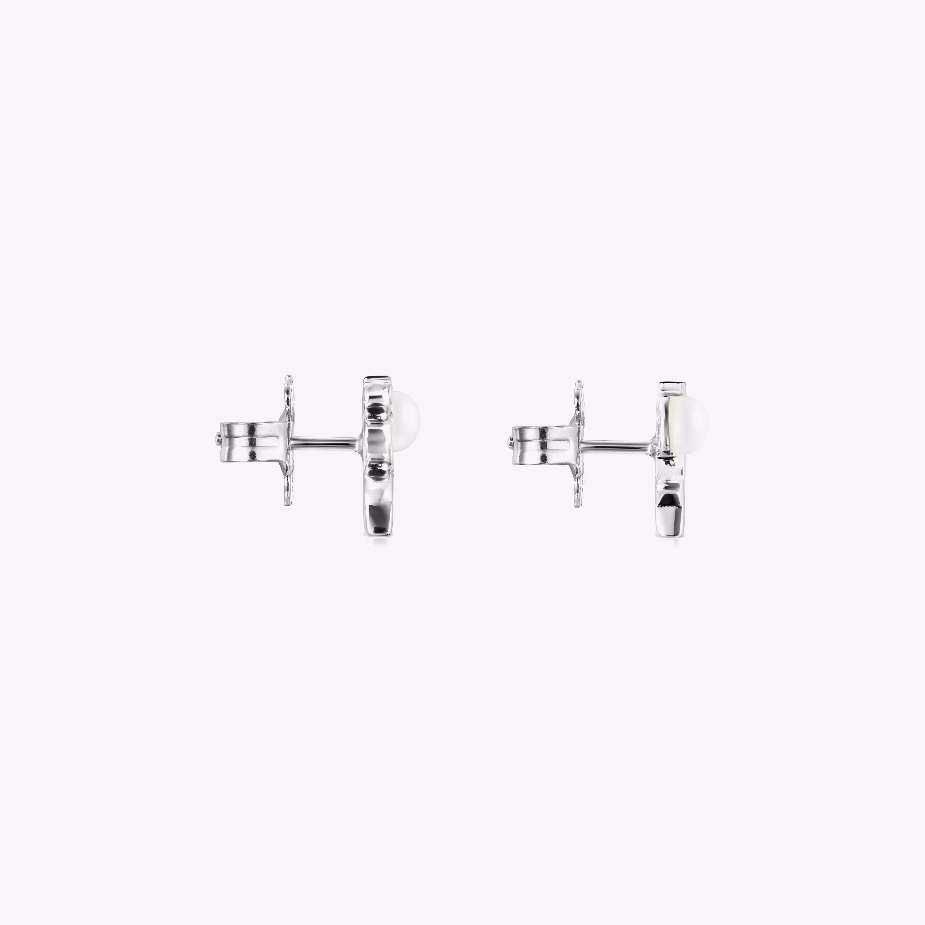 Pendientes de plata con perla Nocturne