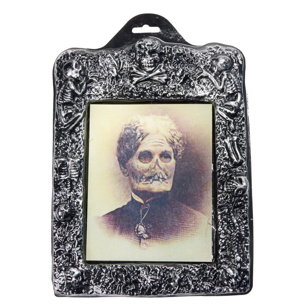 Cadre photo Halloween 3D lenticulaire plastique noir 21x30cm