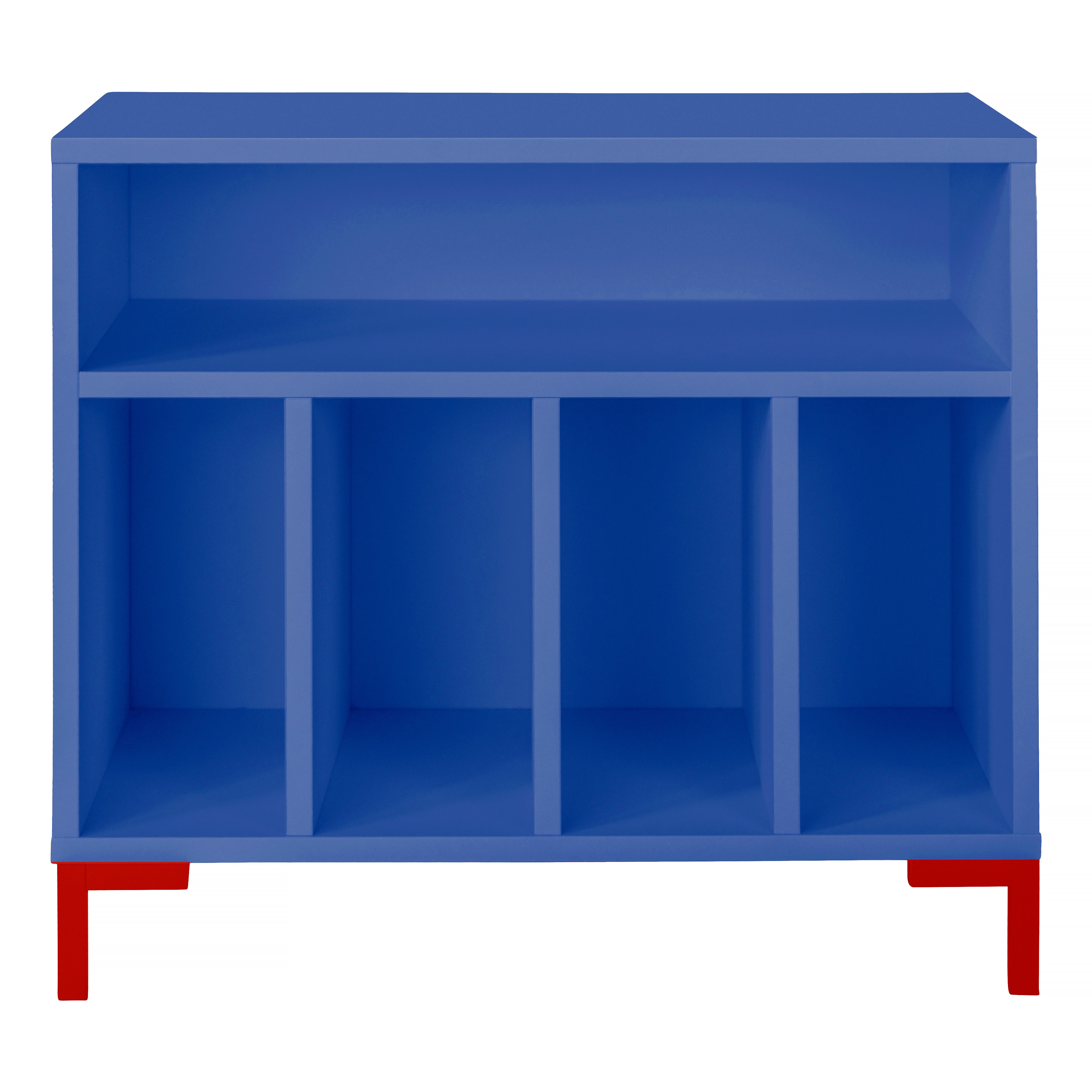 Kinderrek in blauw MDF