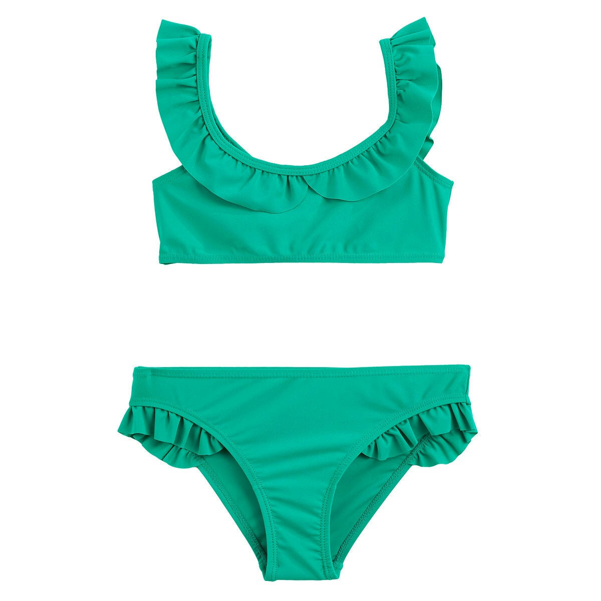 Maillot de bain 2 pièces à volants 3-12 ans