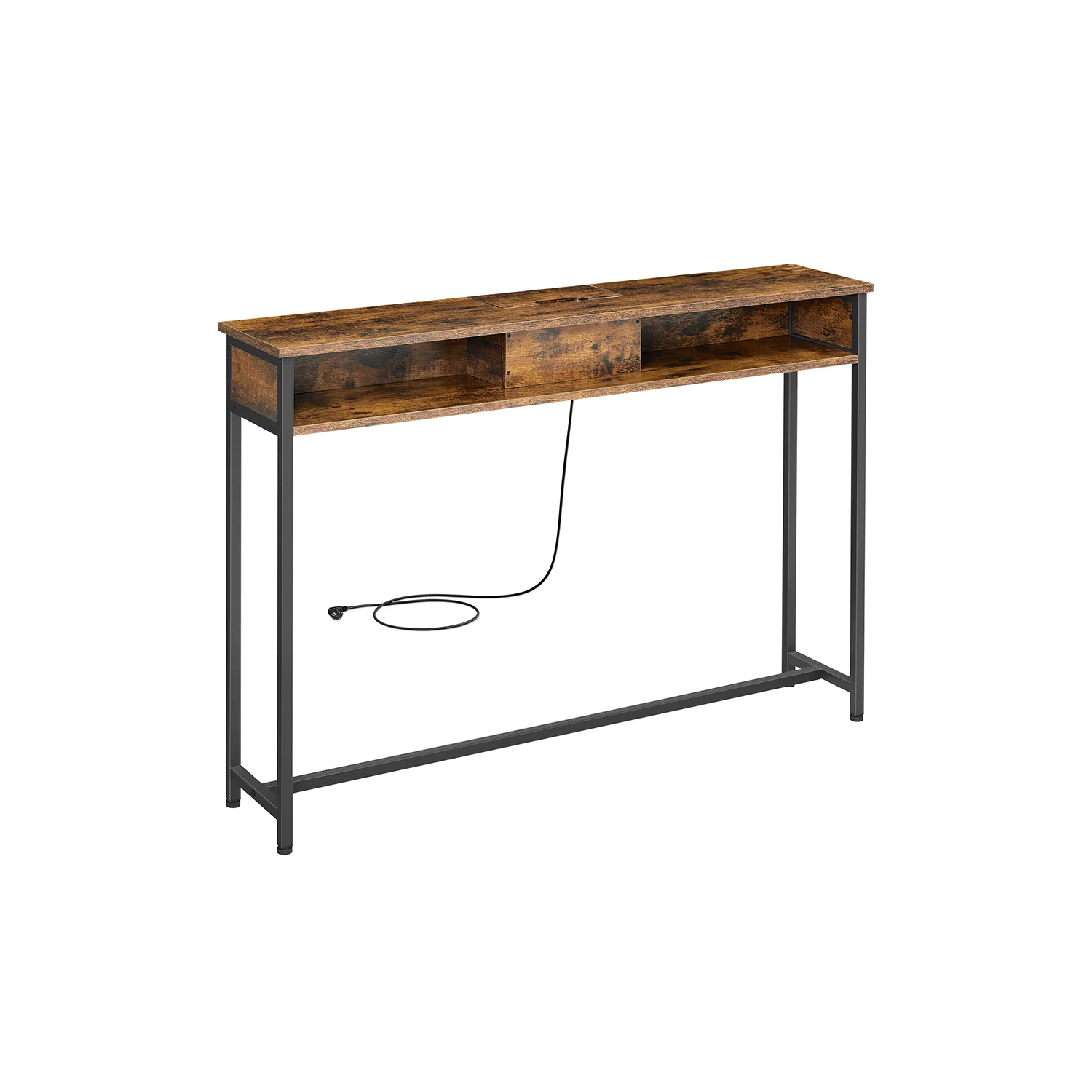 Table console avec multiprise