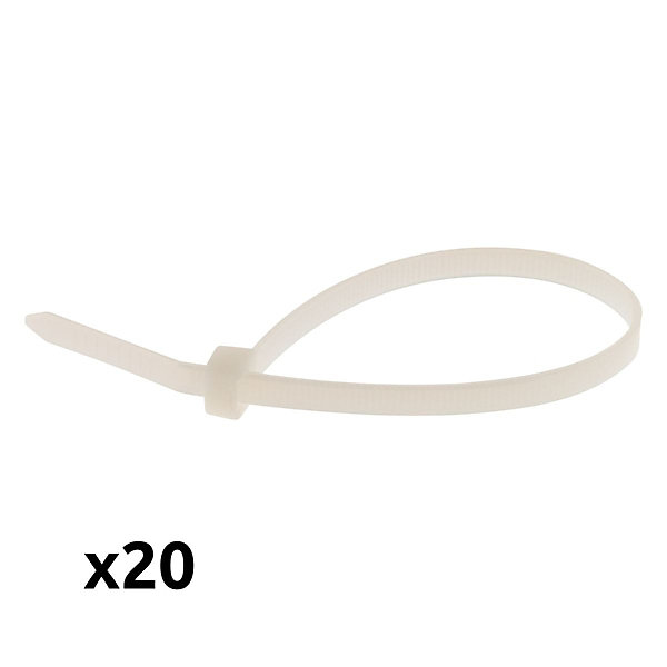 20 colliers de câblage 4,8x180mm Zenitech