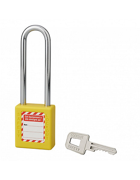 Cadenas de consignation 40mm, anse haute 76mm, Jaune, variure A1 - Thirard