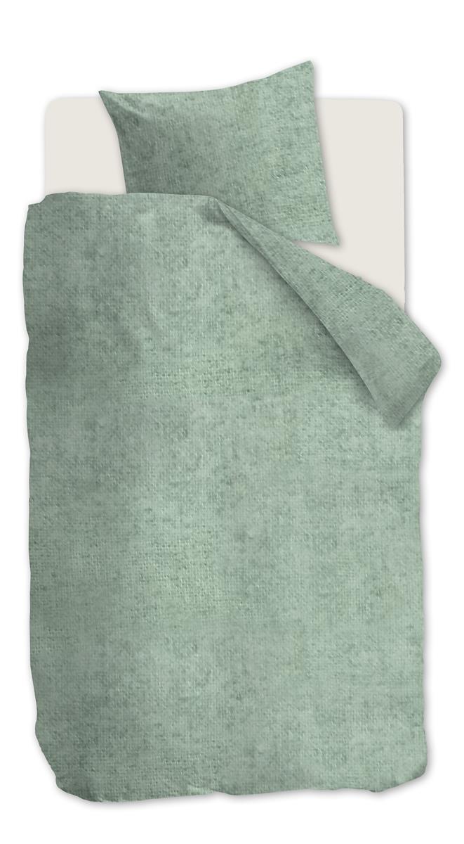 Beddinghouse Frost dekbedovertrek - Effen - Eenpersoons - 140x200/220 cm - Grijsgroen