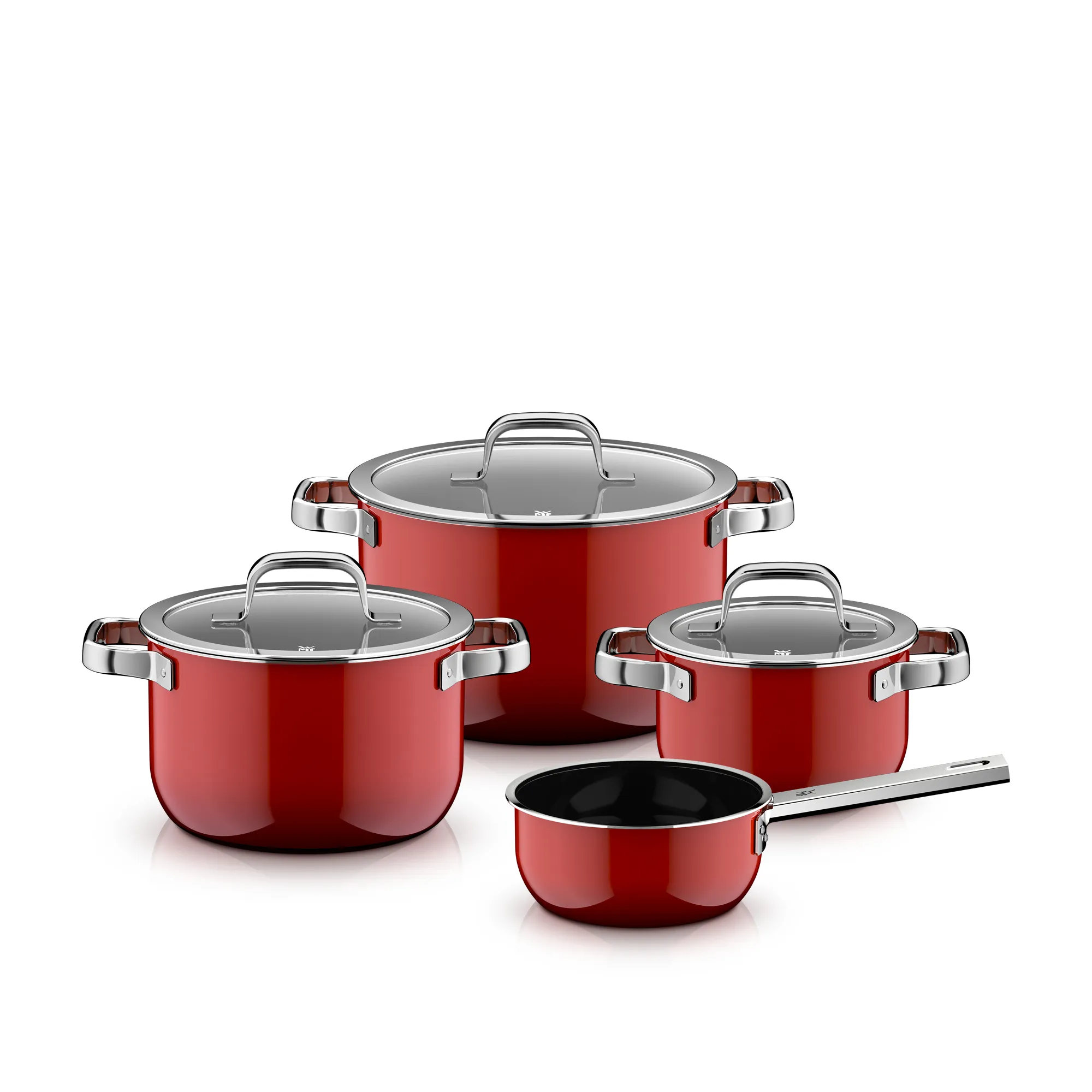 Fusiontec Mineral Pro, 4-Piece Cookware Set, Passion Red