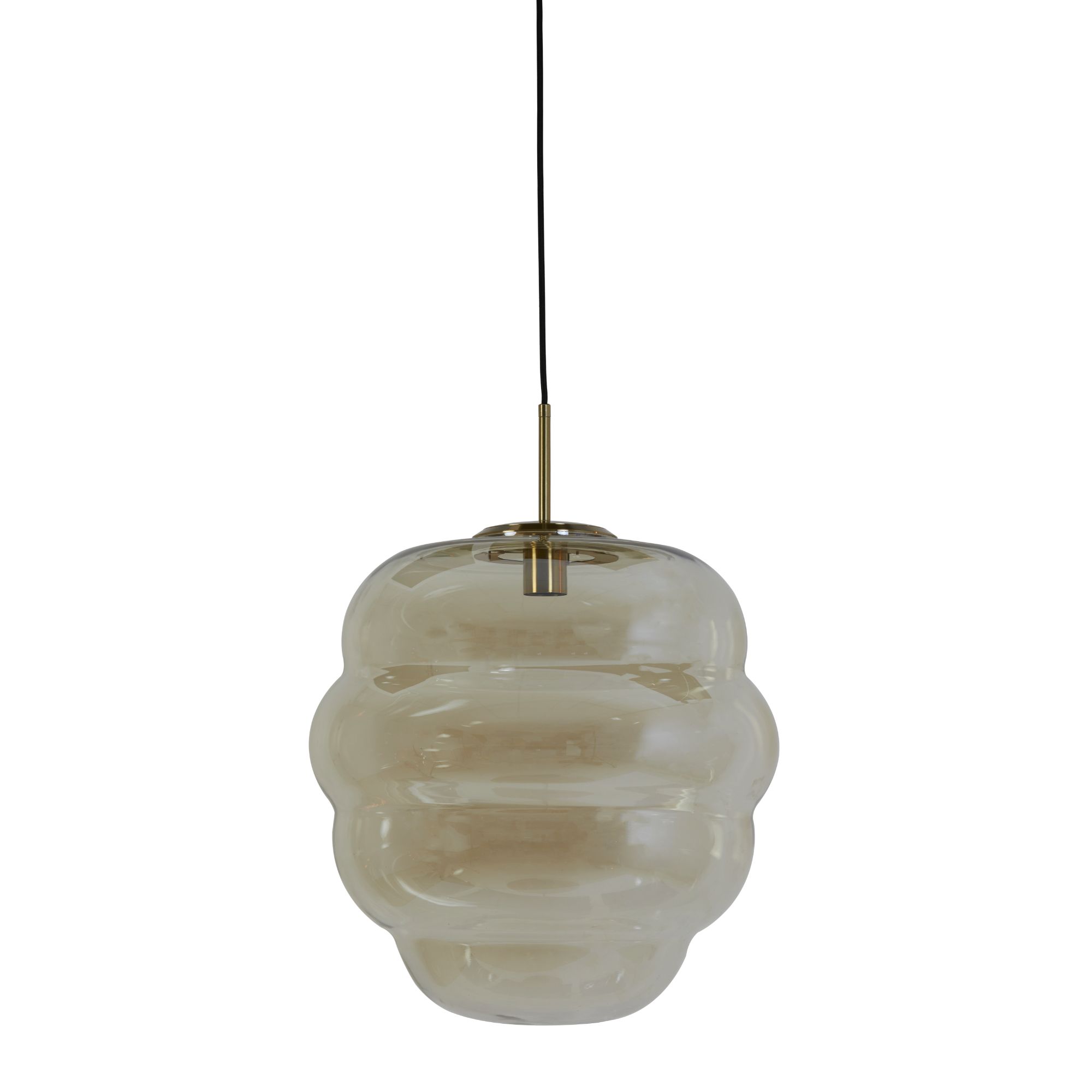 Light & Living hanglamp Misty - oranje - Ø45cm