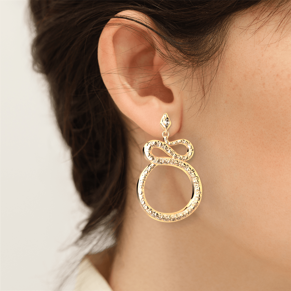 Boucles d'oreilles Serpent