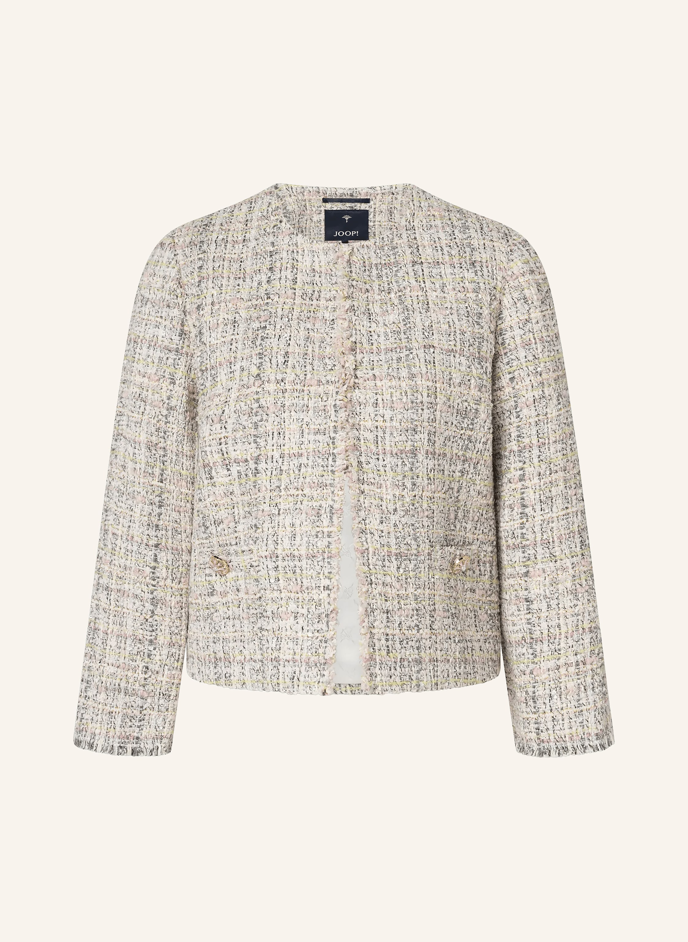 JOOP! Bouclé-Jacke JEMINA mit Glitzergarn und Schmucksteinen
