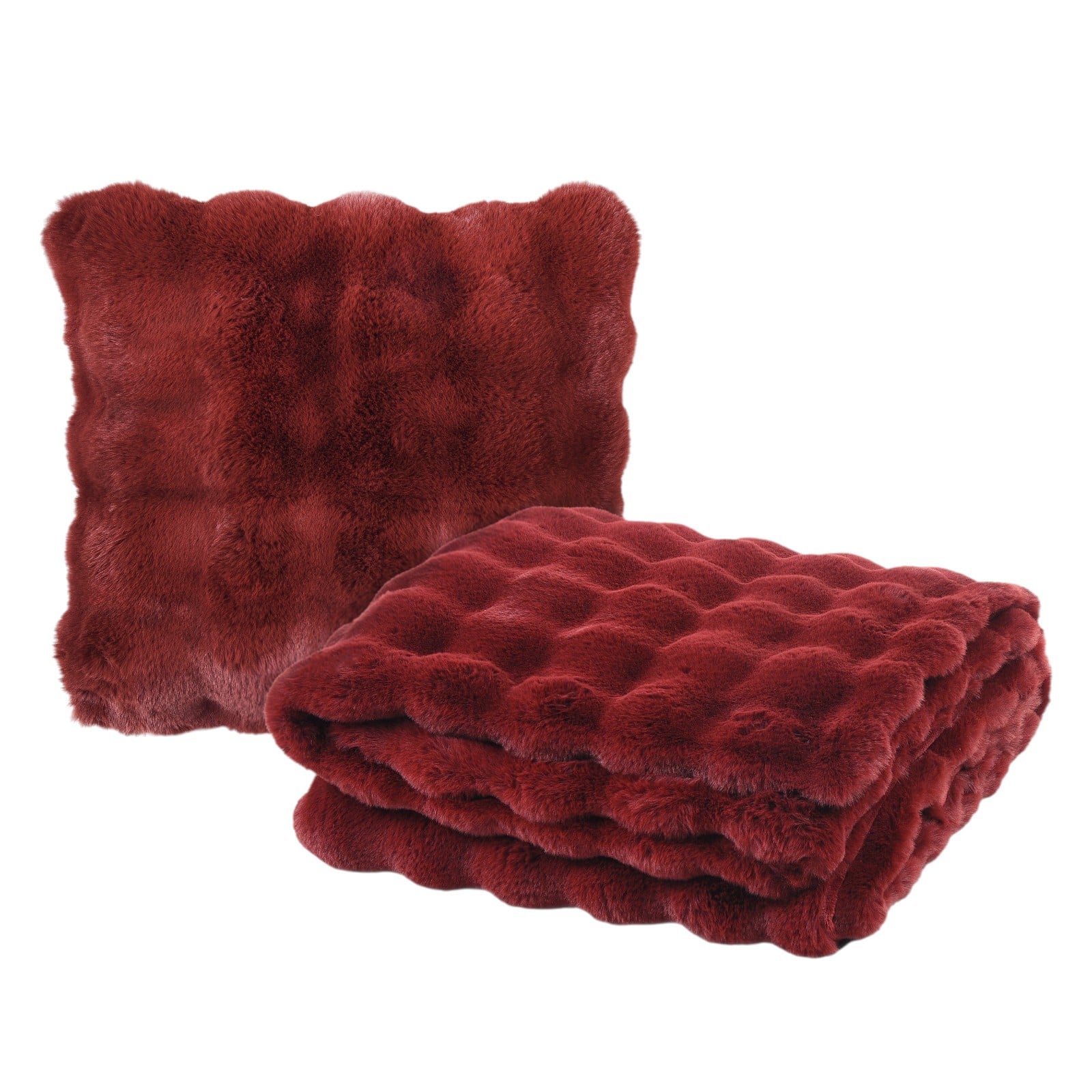 Kissenhülle mit Decke Rot, 2 -tlg.