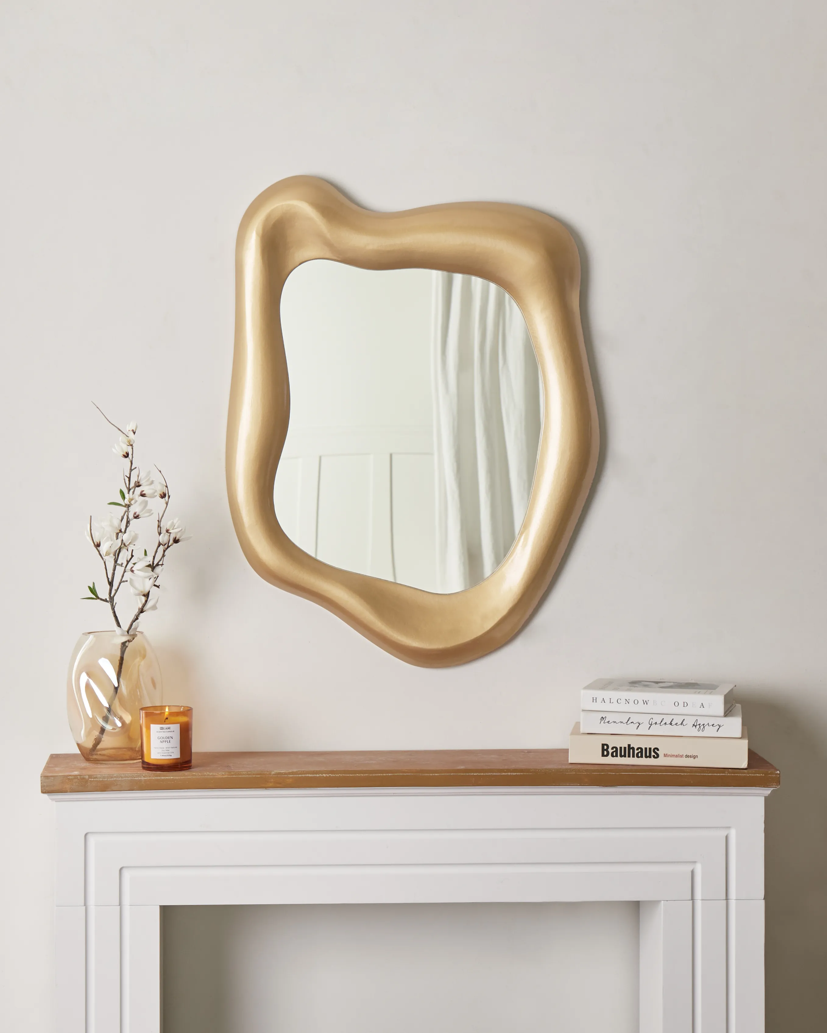 Wall Mirror SANTEC 59 cm 77 cm Gold
