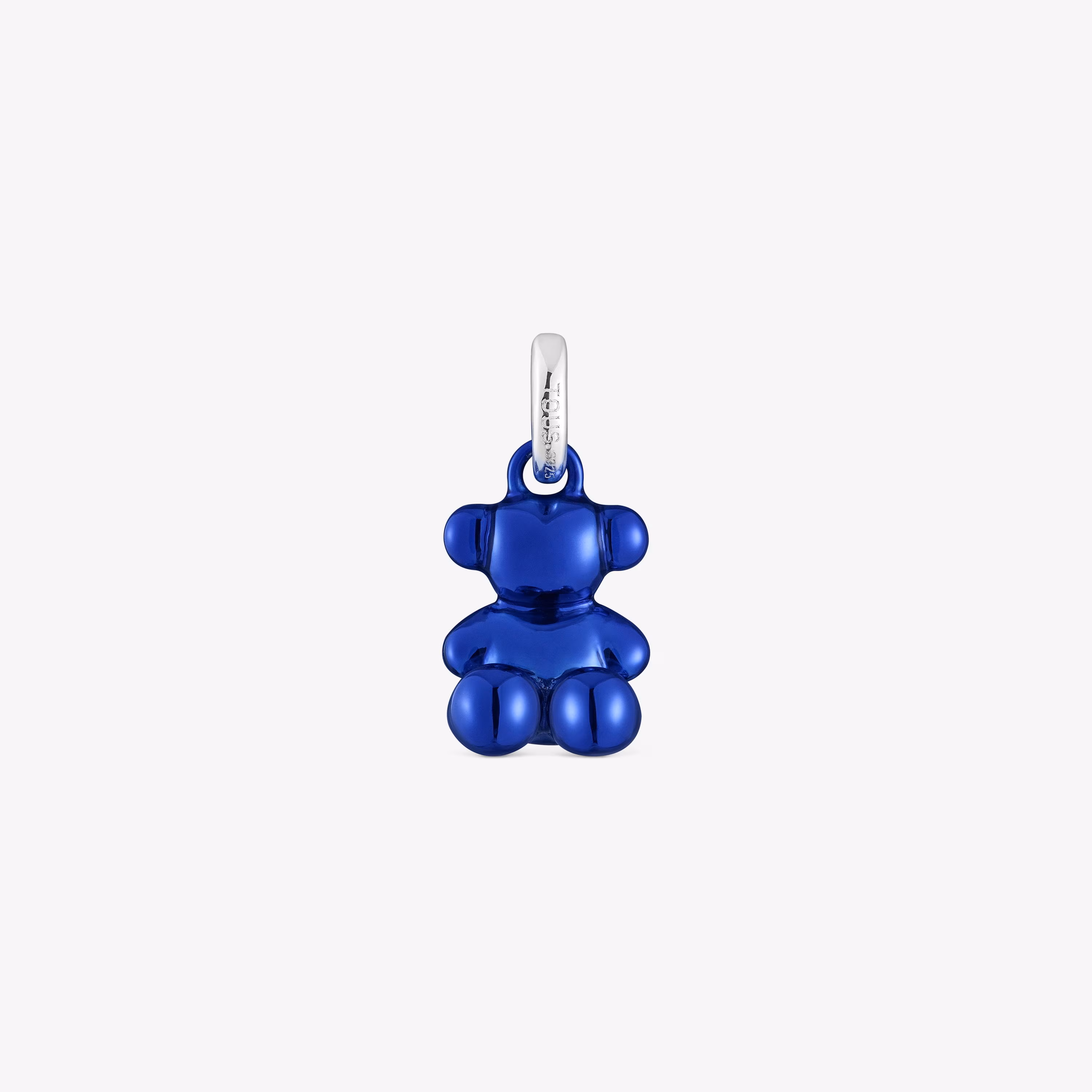 Colgante oso pequeño de acero en color azul marino Bold Bear