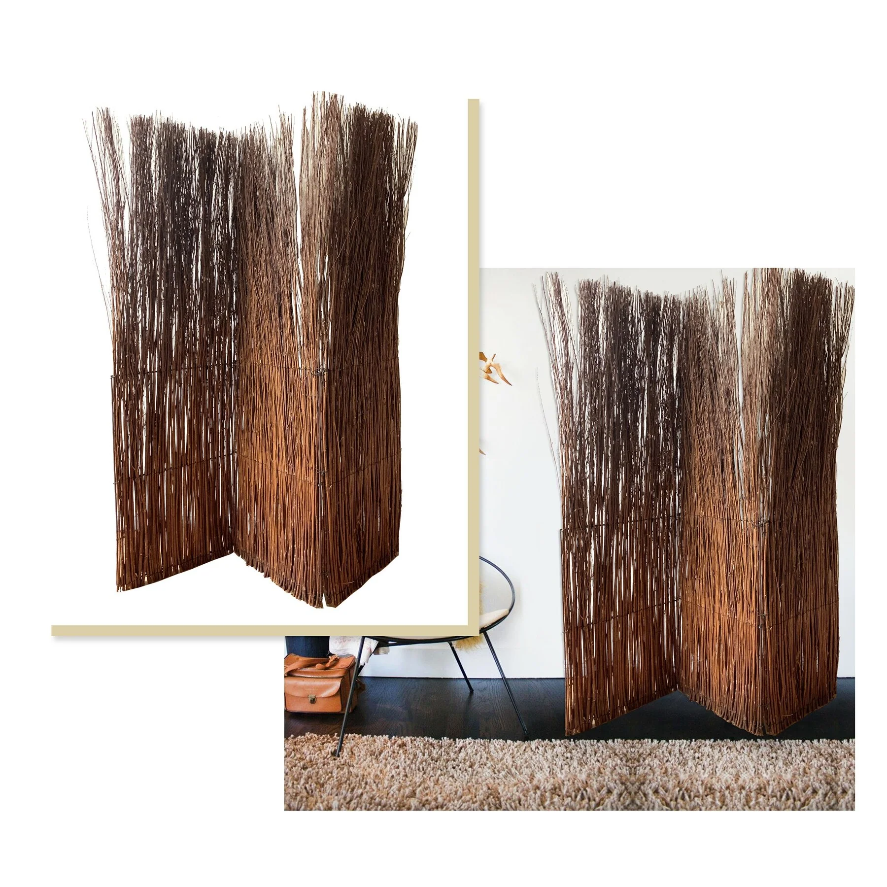 7' Willow Branch Room Divider Screen