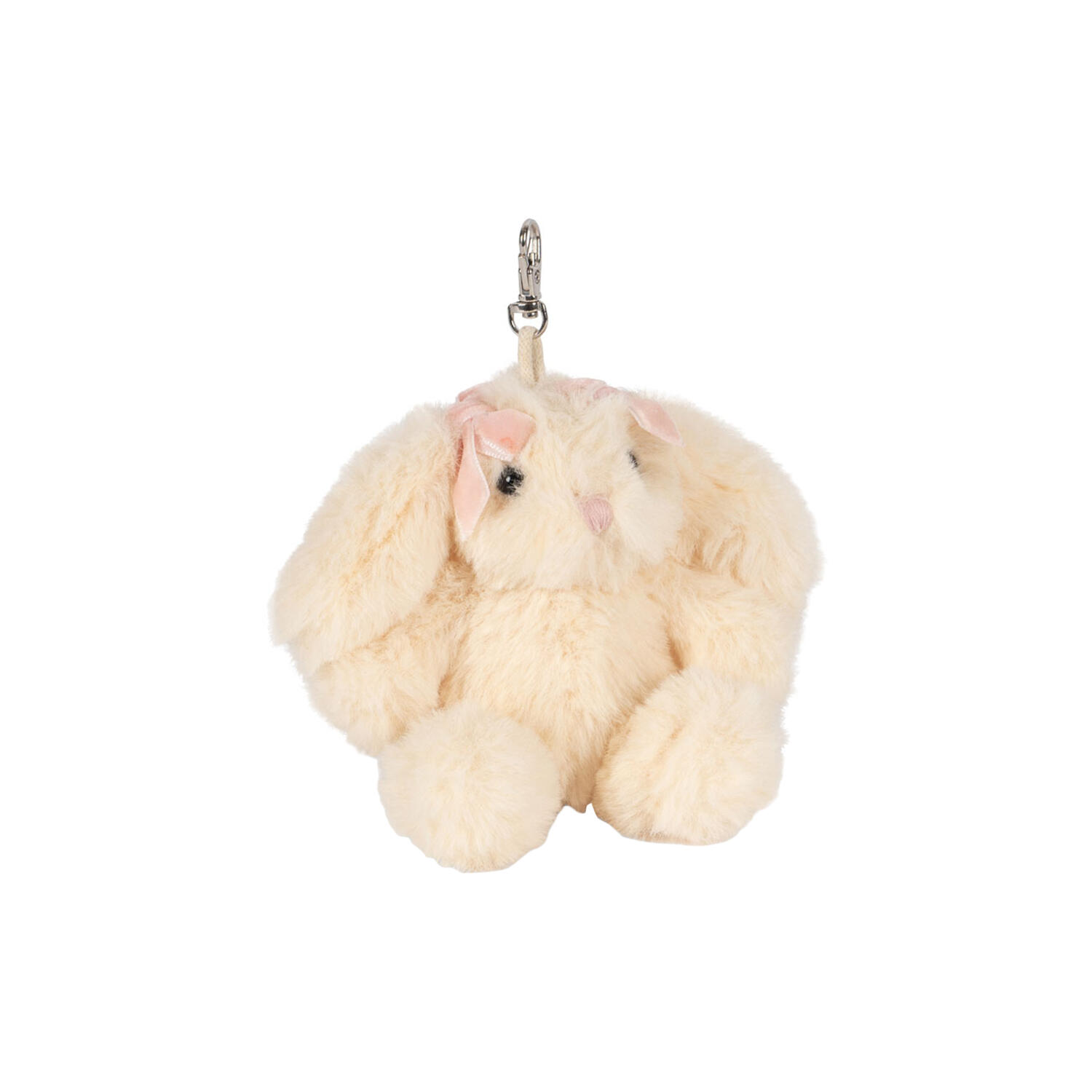 Animal Bag Charm, white bunny